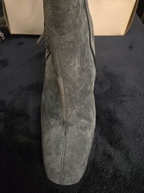 Aj Valenci Blue Grey Suede Jeans-Style Boot